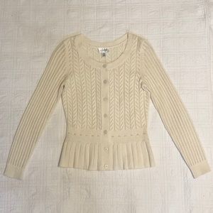 Ann Taylor Loft Sweater XS Cream Cashmere Angora